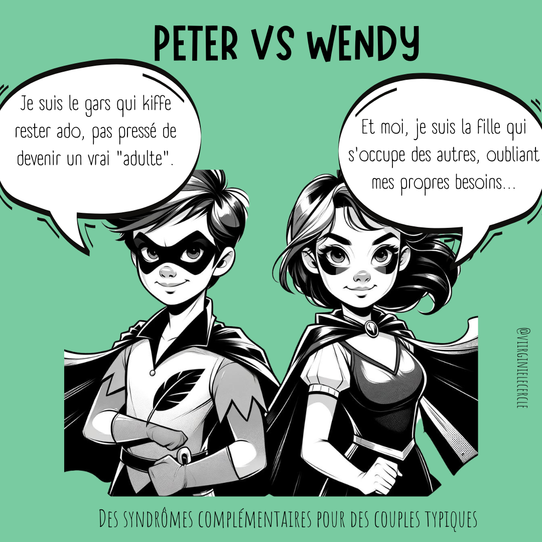 Les symptômes psychologiques de Peter Pan et de son infirmière Wendy