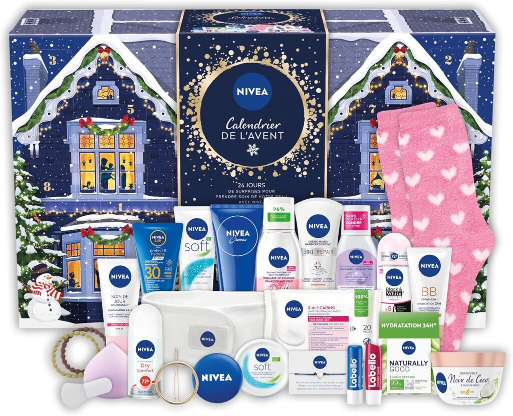 calendrier de l'avent beauté 2024 nivea